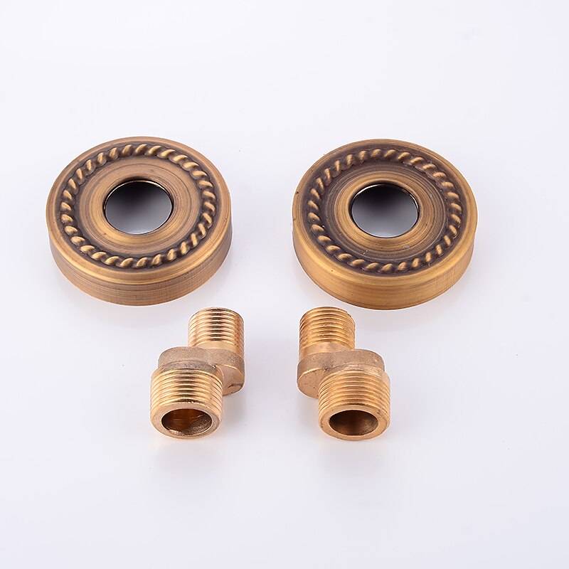 Shower Faucet / Body Jet Massage Set - Handshower Included pullout Rainfall Shower Antique / Vintage Style Antique Brass Mount Inside Brass Valve Bath Shower Mixer Taps 2026 - $195.99 –P3