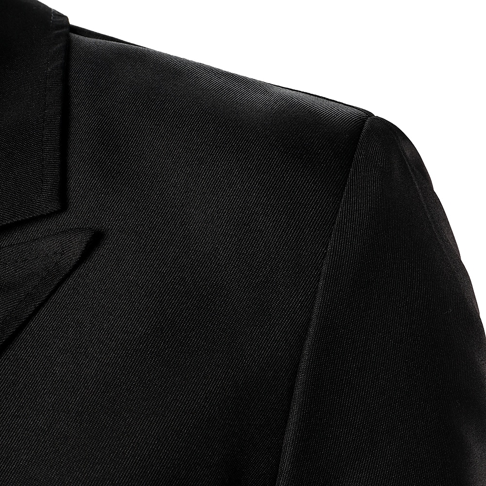Herren Jacke Blazer Sakko Hochzeitsfeier Business-Kleidung Frühling Herbst Feste Farbe Doppelreihiger Verschluss Blazer Schwarz Weiß Rosa Rot 2025 - $77.99 –P1