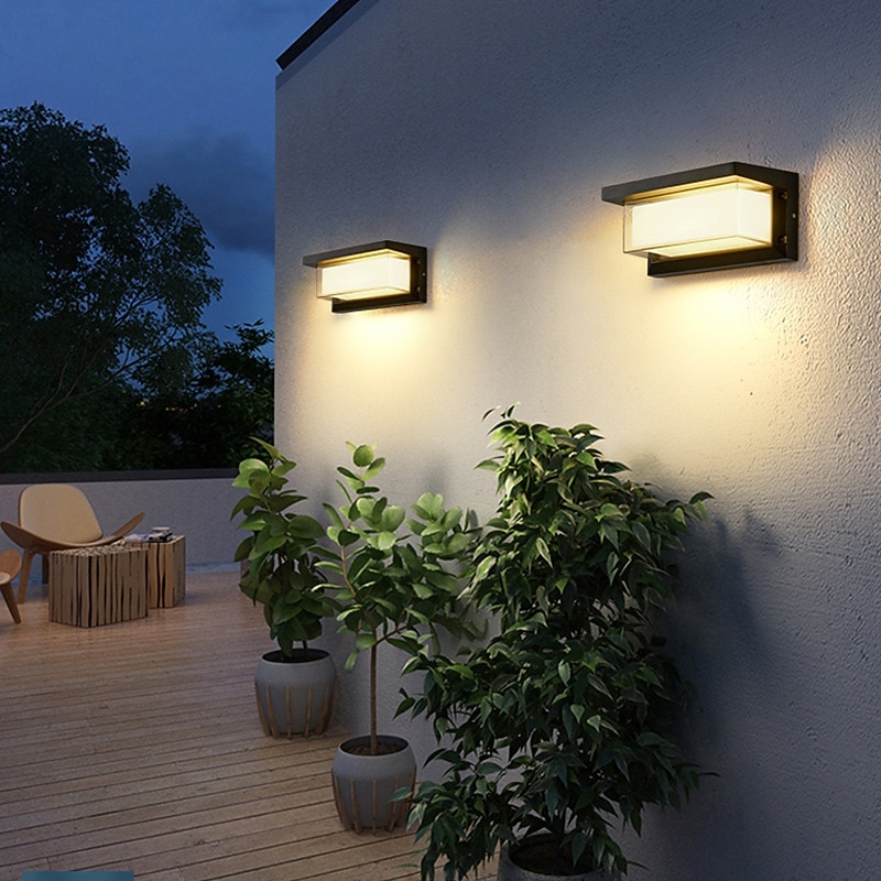 Applique Da Parete Per Esterni Moderna Led Impermeabile Cortile Corridoio Scale Applique Da Parete In Acrilico 220-240 V 10 W del 2025 a $182.99 –P2