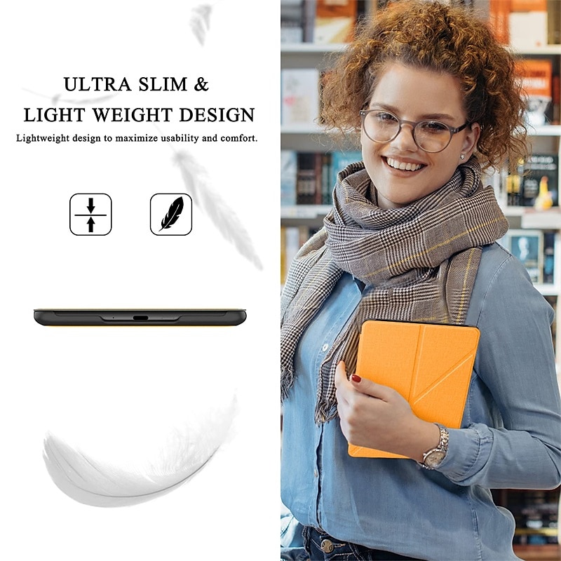 Tablet Case Cover For Amazon Kindle Paperwhite 6.8'' 11th Paperwhite 6'' 10th Kindle Oasis 7.0-in Kindle 6.0-in 2021 2020 with Stand Holder Smart Auto Wake / Sleep Dustproof Solid Colored Canvas 2025 - $20.99 –P5