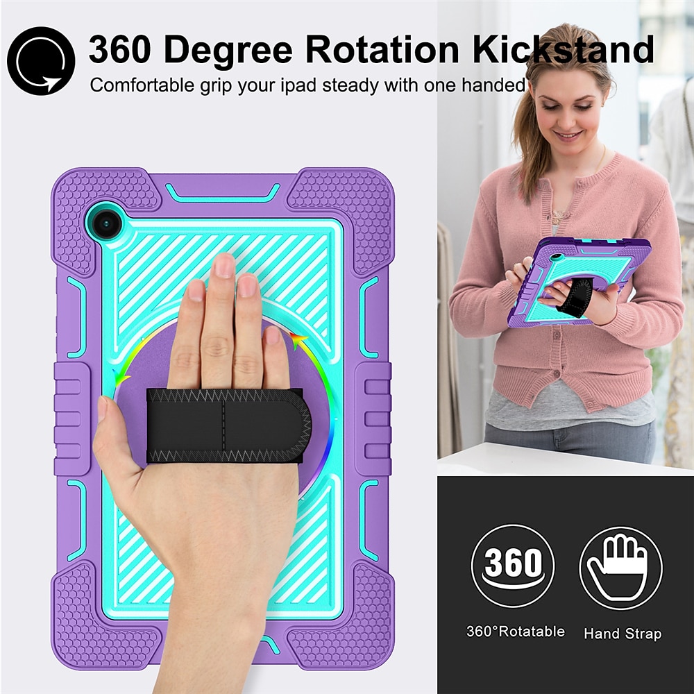 Tablet Case Cover For Samsung Galaxy Tab S7 Plus FE S6 Lite 10.4" A 8.4" 2022 2021 2020 2019 Portable with Stand Holder Dustproof Silica Gel PC 2025 - $33.99 –P3