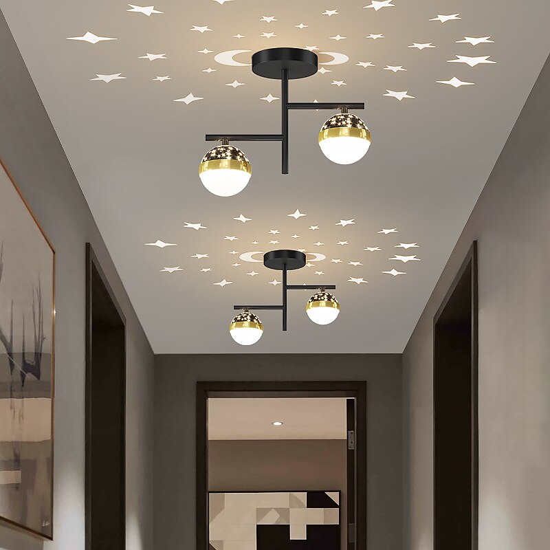 Lampada Da Soffitto Per Portico Del Corridoio Lampada Da Soffitto A Led Con Luce Di Proiezione Creativa del 2025 a $187.99 –P8