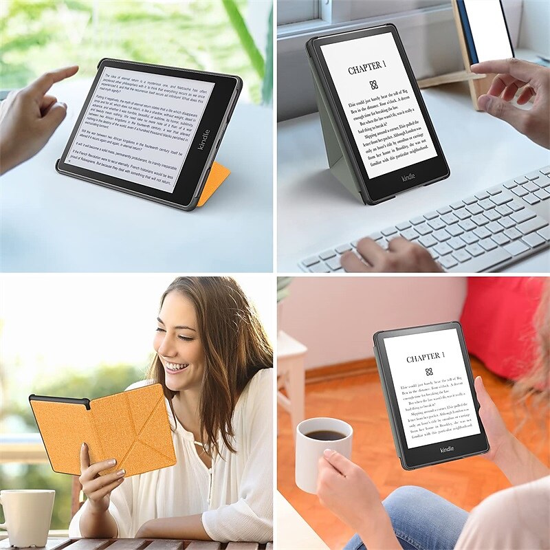 Tavoletta Custodie cover Per Amazon Kindle Paperwhite 6,8'' 11° Paperwhite 6'' 10° Kindle Oasis 7.0 pollici Kindle 6.0 pollici 2021 2020 Con supporto Sveglia / Spegnimento automatico intelligente A del 2025 a $20.99 –P2