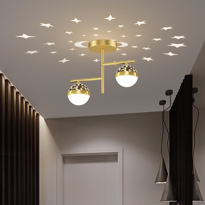 Lampada Da Soffitto Per Portico Del Corridoio Lampada Da Soffitto A Led Con Luce Di Proiezione Creativa del 2025 a $187.99 –P2