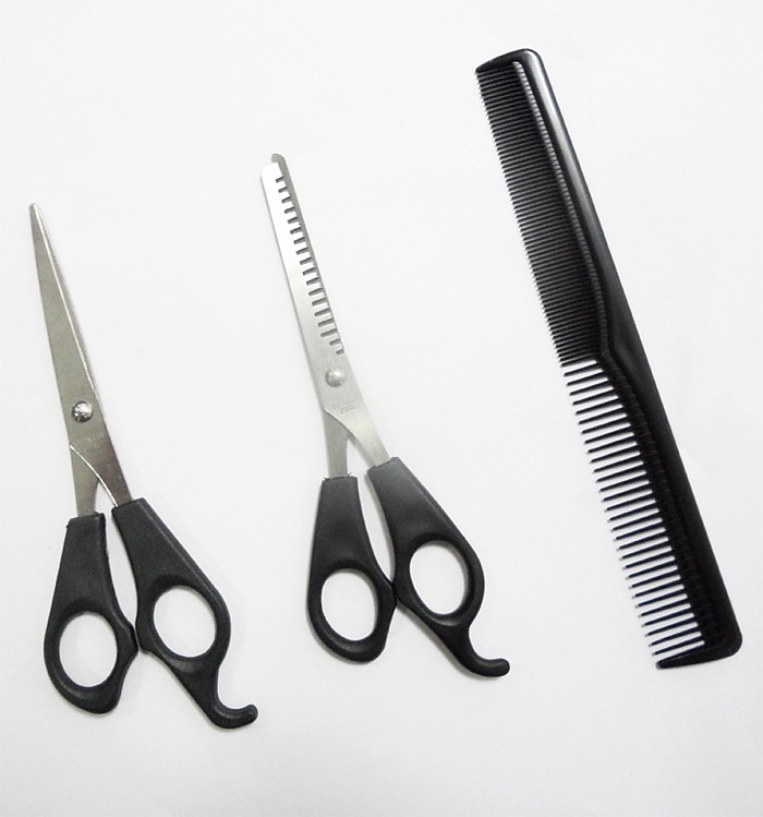4 pçs/conjunto tesoura de cabeleireiro doméstico tesoura de desbaste de corte de cabelo tesoura de barbeiro tesoura de dente plano pente ferramentas de estilo de cabelo de 2026 por $12.99 –P2