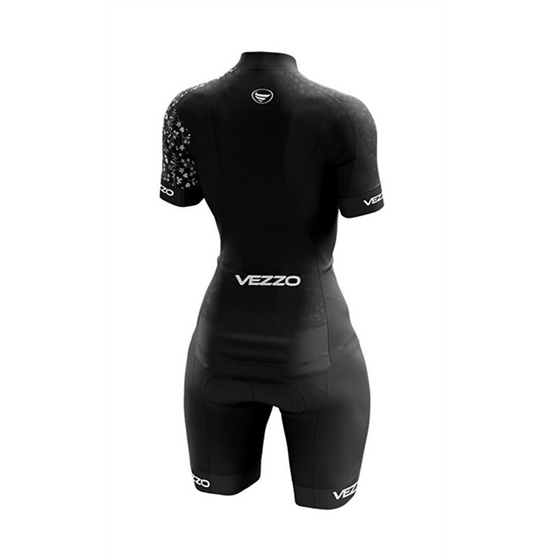 Women's Triathlon Tri Suit Short Sleeve Mountain Bike MTB Road Bike Cycling Black Bike Clothing Suit Breathable Quick Dry Sweat wicking Polyester Sports Clothing 2025 - $47.99 –P2