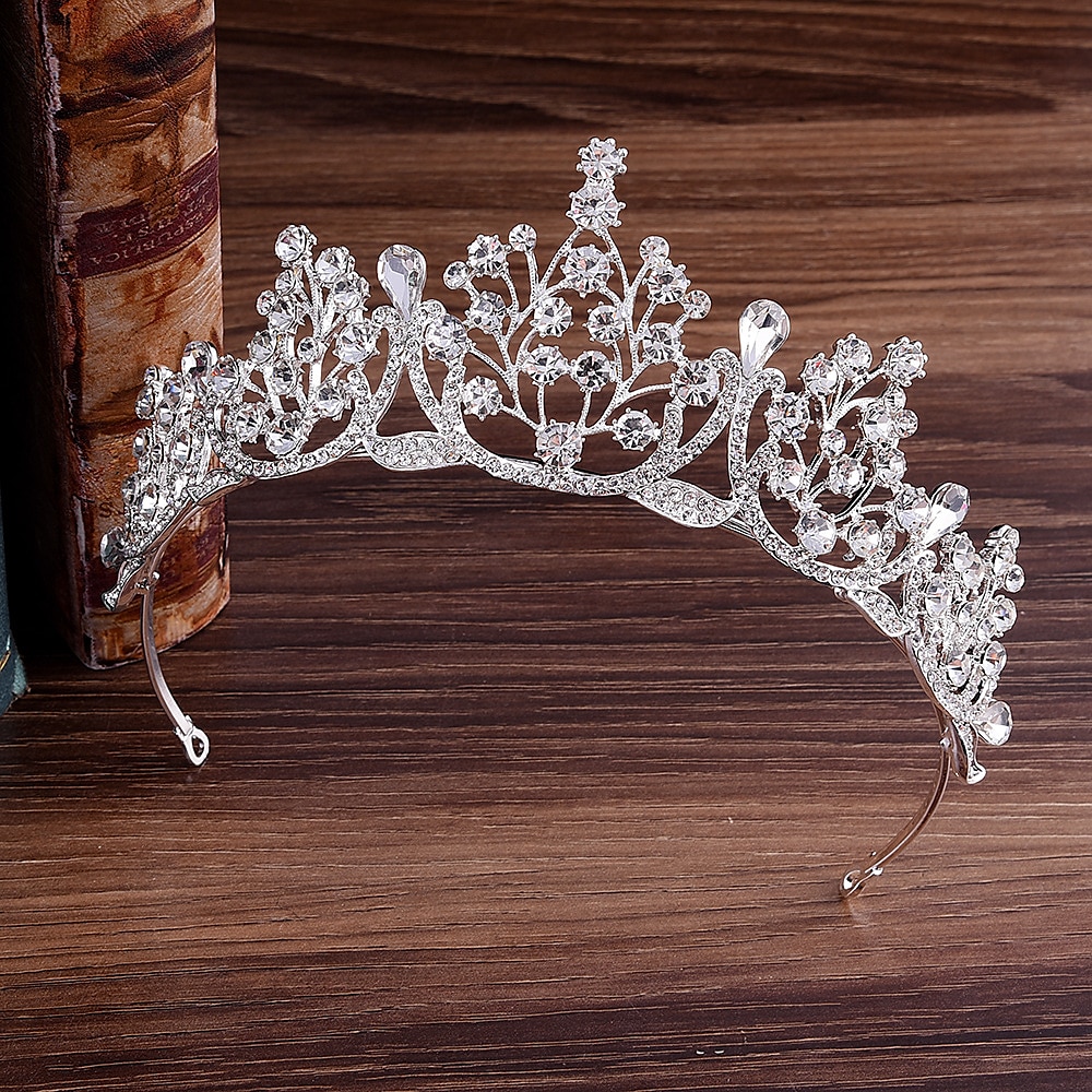 Krone Tiara Legierung Hochzeit Einfach Braut Mit Metallkopfschmuck Kopfbedeckung Kleid beeindrucken 2025 - $27.99 –P6