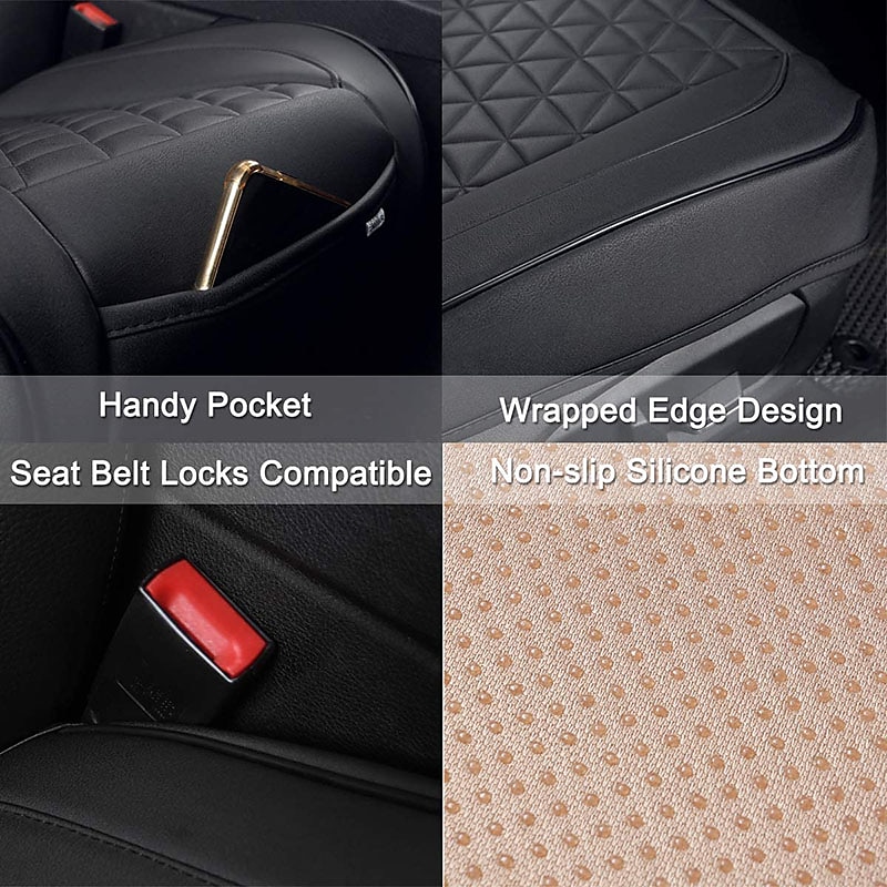 StarFire High End Luxury PU Leather Car Seat Cover Protector, Front Seat Bottom, Compatible with 90% Vehicles 2025 - $29.99 –P5