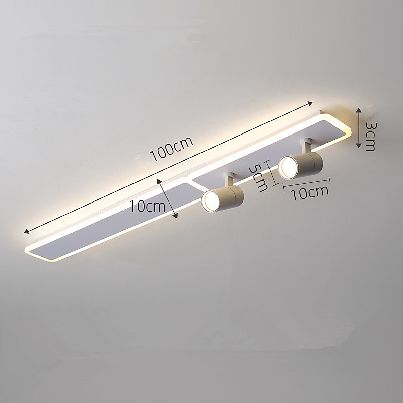 80/100 cm stropní svítidlo led reflektor kovový umělecký styl moderní stylové lakované povrchy 220-240v 2025 - $237.59 –P8