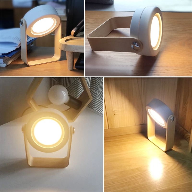 LED מתקפל מנורת שולחן אור פנס אור usb חיישן מגע נטענת מתג דימר מנורת שולחן לקריאת ליד המיטה קמפינג בחוץ 2025 - $30.99 -P12