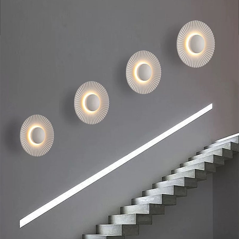 Luz de parede interior moderna luz de escada led sala de estar quarto corredor luz luzes de parede acrílicas 220-240 v 10 w de 2026 por $132.99 –P9