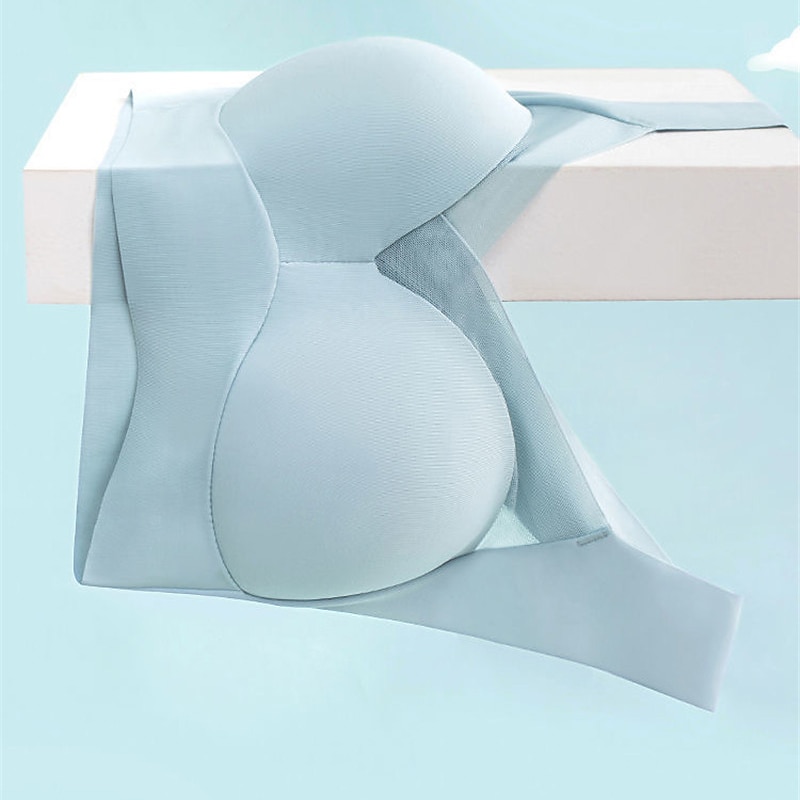 trådløse bh-er for kvinner faste stropper full dekning v-hals pustende ren farge pull-on lukking tilfeldig daglig nylon 1 stk svart rosa / bh & braletter / 1 stk hjemmeantrekk 2025 - $17.49 –P8