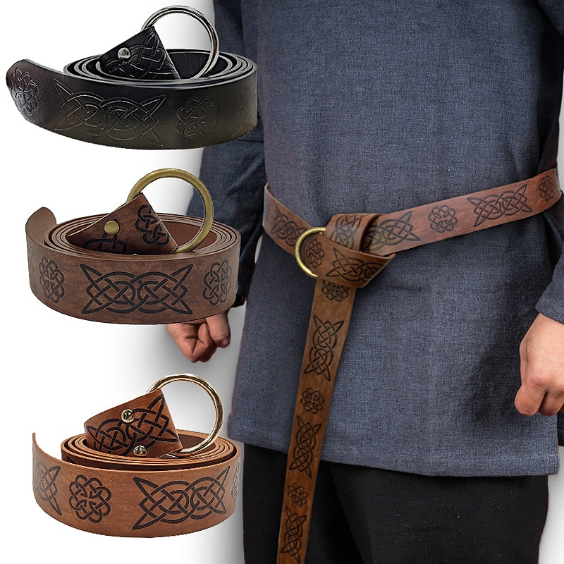 Punk și gotic Medieval Steampunk Mascaradă Doctorul ciumei Viching Ranger elfică Costume de fancy Bărbați Celtic Viching Carnaval Mascaradă Petrecere Adulți Curea în Talie 2026 - $19.99 –P1