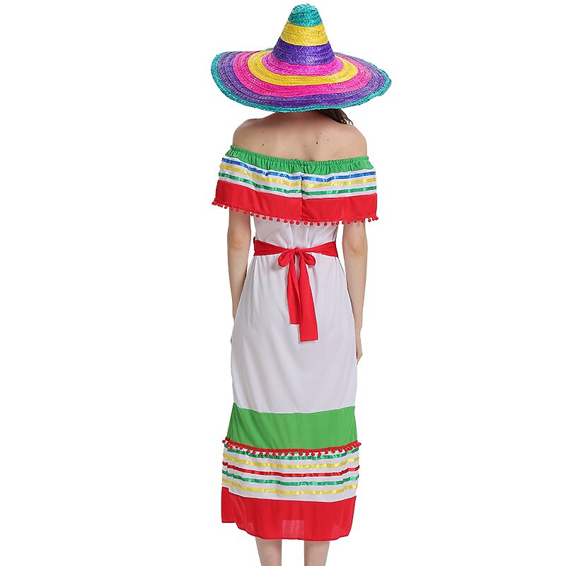 Mexican Masquerade Traditional Dress Adults' Women's Cosplay Vintage Dress Cinco de Mayo Mexico Independence Day Day of the Dead Carnival Masquerade Festival / Holiday Polyester Red Women's Easy 2025 - $51.99 –P3