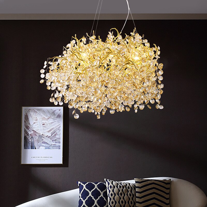 Lampadario design lanterna a sospensione 60 cm lampadario a sospensione a led in alluminio elettrolitico moderno 220-240v del 2025 a $2493.99 -P1