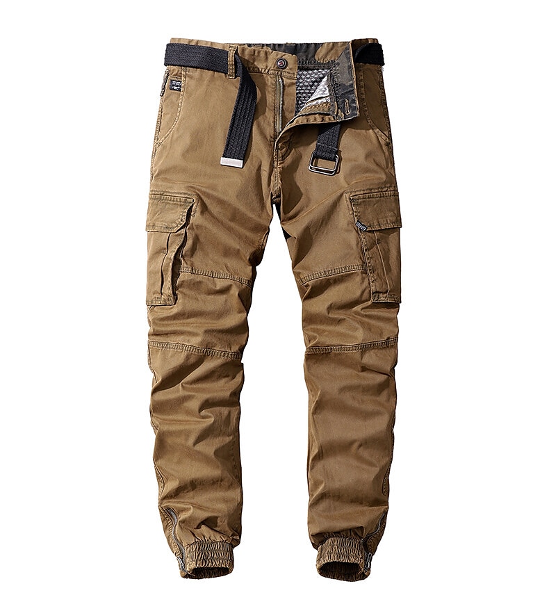 Hombre Pantalones cargo Pantalones para senderismo Militar Verano Al aire libre Ajuste regular Ripstop Secado rápido Bolsillo con cremallera Multi bolsillo Pantalones / Sobrepantalón Prendas de abajo 2025 - $49.99 –P7