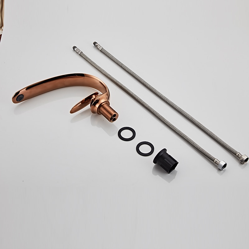 Bathroom Sink Faucet - Classic Oil-rubbed Bronze / Nickel Brushed / Electroplated Centerset Single Handle One HoleBath Taps 2025 - $113.99 –P4