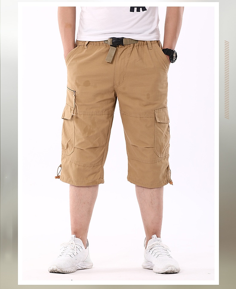 Hombre Pantalones cortos de carga Pantalones cortos de senderismo Militar Verano Primavera Al aire libre Ripstop Secado rápido Multi bolsillo Ligero Pantalones Capri Ejercito verde Camuflaje negro 2026 - $30.99 –P1