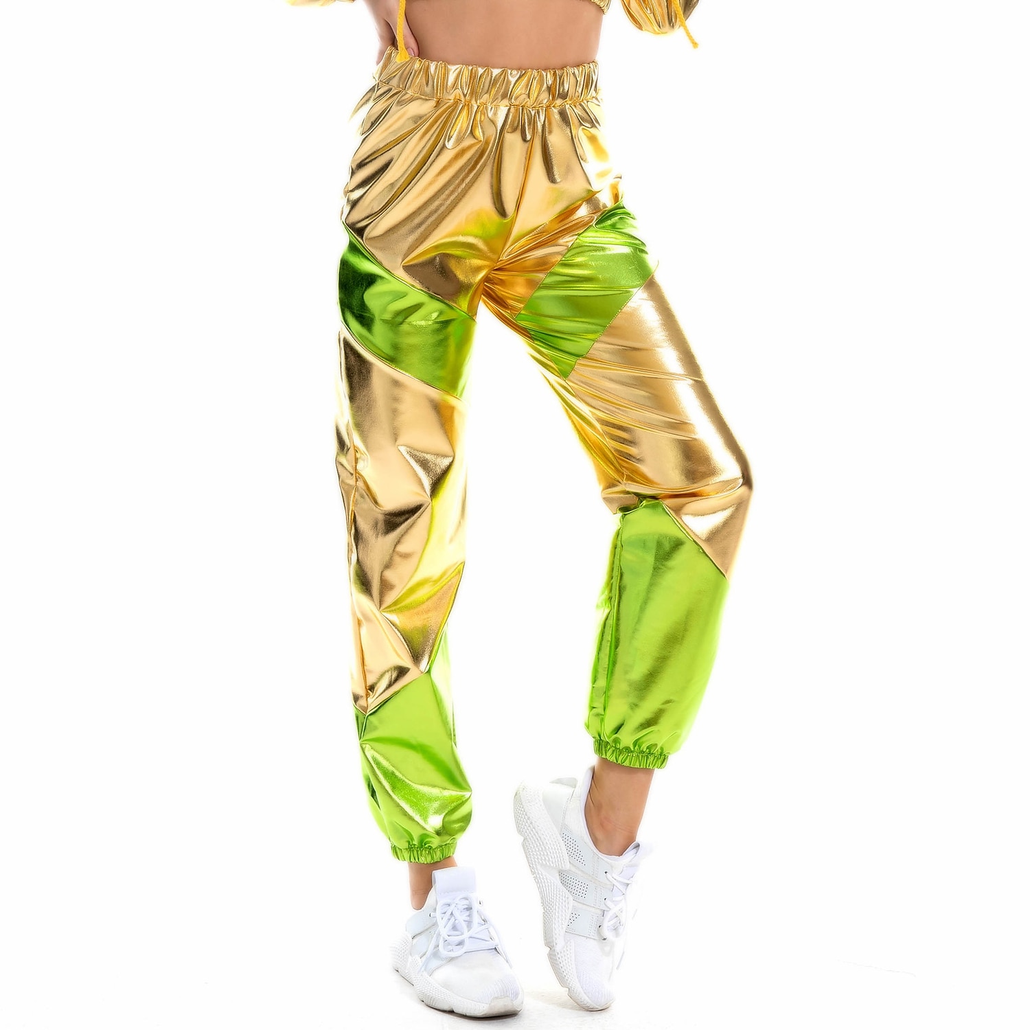 Streetwear 80-talet Hiphop Byxa Maskerad Kryddiga tjejer Färgblock Dam Karnevalsdräkt Karnival Maskerad Möhippa Prideparad Pride månad Byxor 2025 - $4.99 –P5