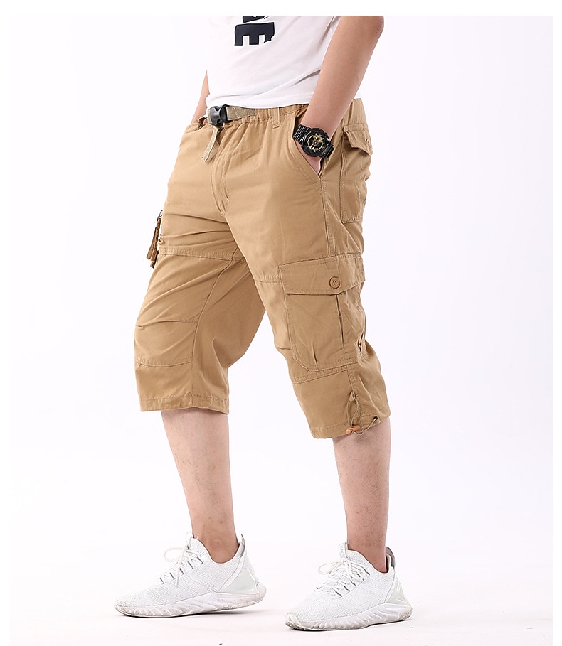 Hombre Pantalones cortos de carga Pantalones cortos de senderismo Militar Verano Primavera Al aire libre Ripstop Secado rápido Multi bolsillo Ligero Pantalones Capri Ejercito verde Camuflaje negro 2026 - $30.99 –P2
