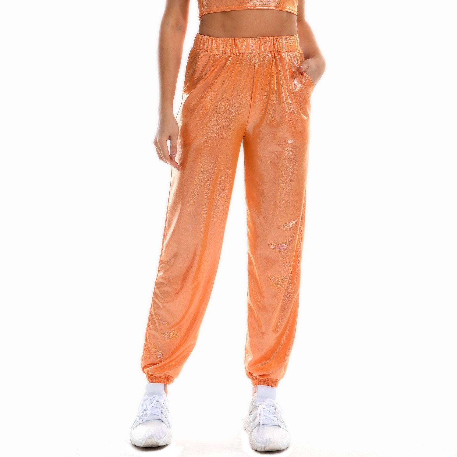 Metallico Anni '80 Hip Pop Pelle PU Pantaloni da jogger Vita alta Per donna Giorno dei Re Mascherata Feste Addio al Nubilato Parata dell'Orgoglio Adulti Pantaloni del 2025 a €20.99 –P9