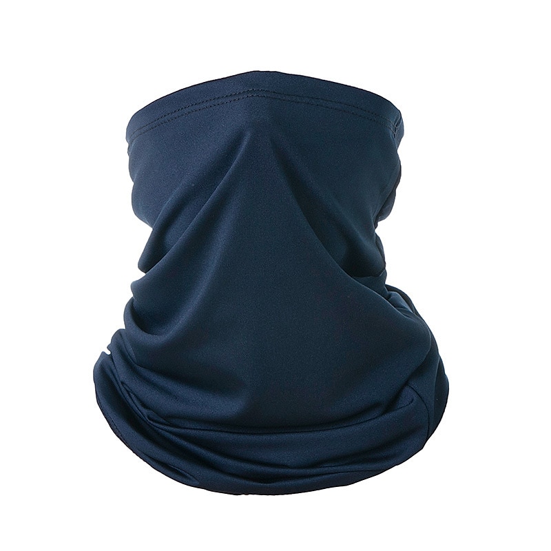 Cooling Neck Gaiter Balaclava Face Mask Neck Tube Scarf Face Cover Solid Color Sunscreen Breathable UV Protection Quick Dry Dust Proof Bandanas Bike / Cycling Black Summer for Men's Women's Outdoor 2025 - $6.99 –P6