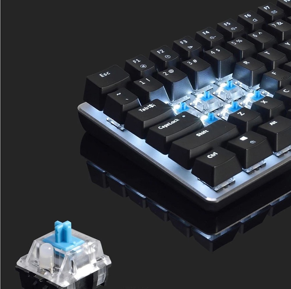 Ajazz AK33 Mechanical Gaming Keyboard Black / Blue Switch 82 Keys Ajazz AK33 Mechanical Gaming Keyboard Black / Blue Switch 82 Keys