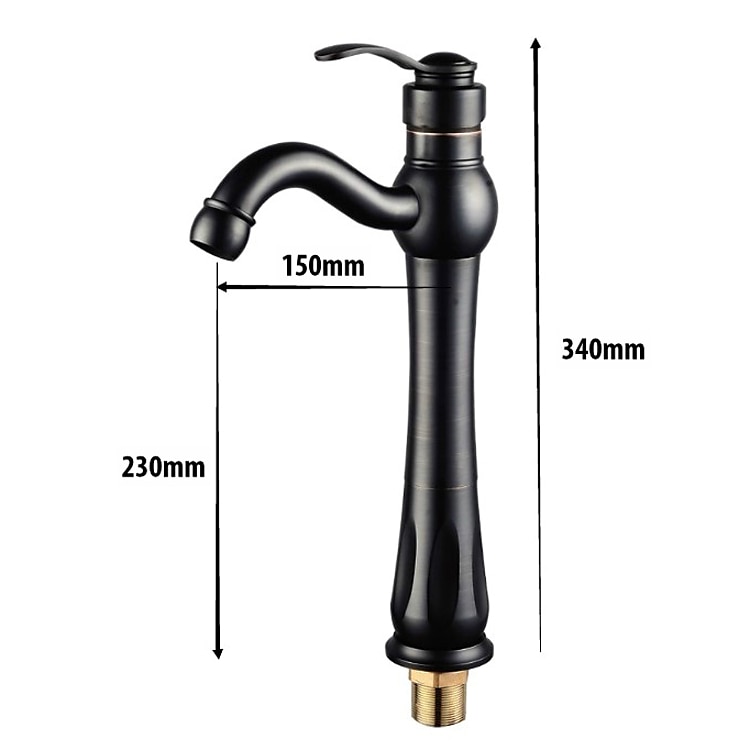 Bathroom Sink Faucet - Classic Electroplated Centerset Single Handle One HoleBath Taps 2025 - $129.99 –P6