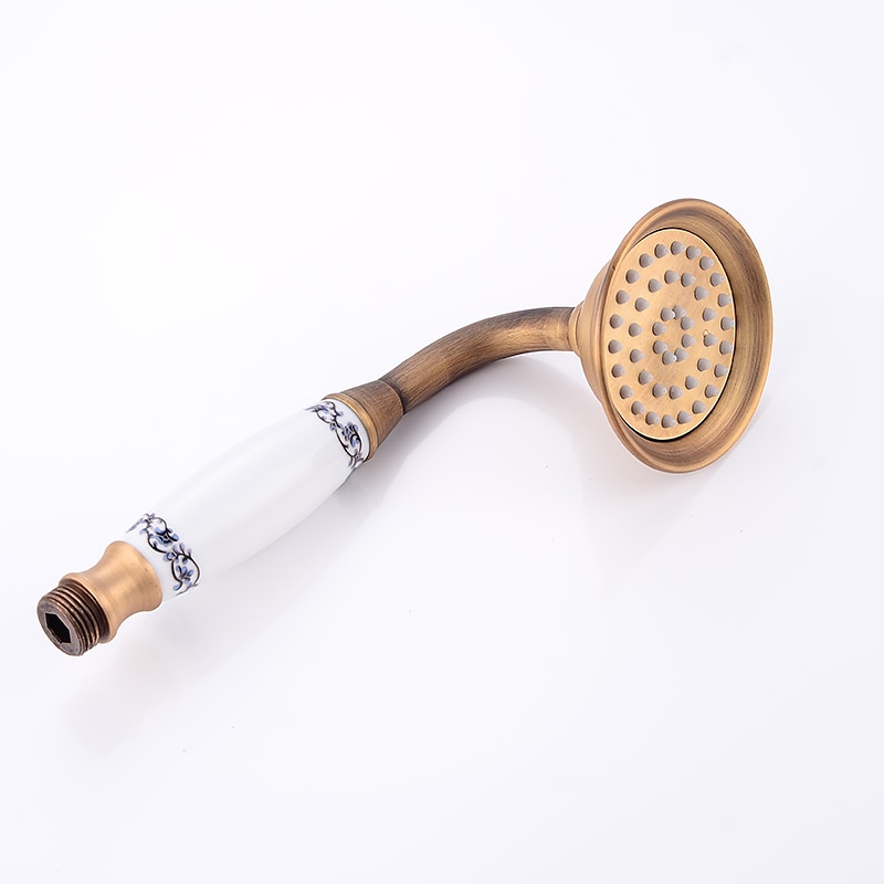 Shower Faucet / Body Jet Massage Set - Handshower Included pullout Rainfall Shower Antique / Vintage Style Antique Brass Mount Inside Brass Valve Bath Shower Mixer Taps 2026 - $195.99 –P9