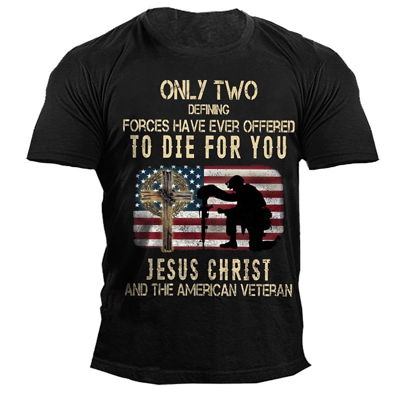 Hombre Graphic Letra Bandera Camiseta Manga Corta Camiseta Impresión 3D Cuello Barco Camisa Moda Clásico Cómodo Exterior Casual Diario Negro Azul Piscina Morado Verano Ropa S M L XL 2XL 3XL 4XL 2025 - $17.99 –P1