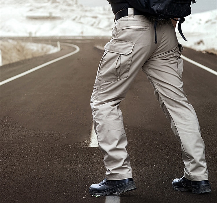 Bărbați Παντελόνι πεζοπορίας Pantaloni de lucru Pantaloni de marfă tactici Militar Vară Primăvară În aer liber Ripstop Rezistent la Vânt Uscare rapidă Multi buzunar Pantaloni Talie elastică Buzunar 2026 - $46.99 –P4