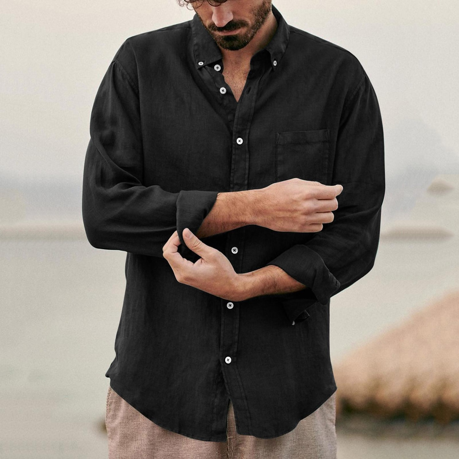 Men's Hiking Shirt Tee Tshirt Top Outdoor Breathable Lightweight Soft Comfortable Summer Spring Black Brown Green Fishing Climbing Running 2025 - $16.49 –P3
