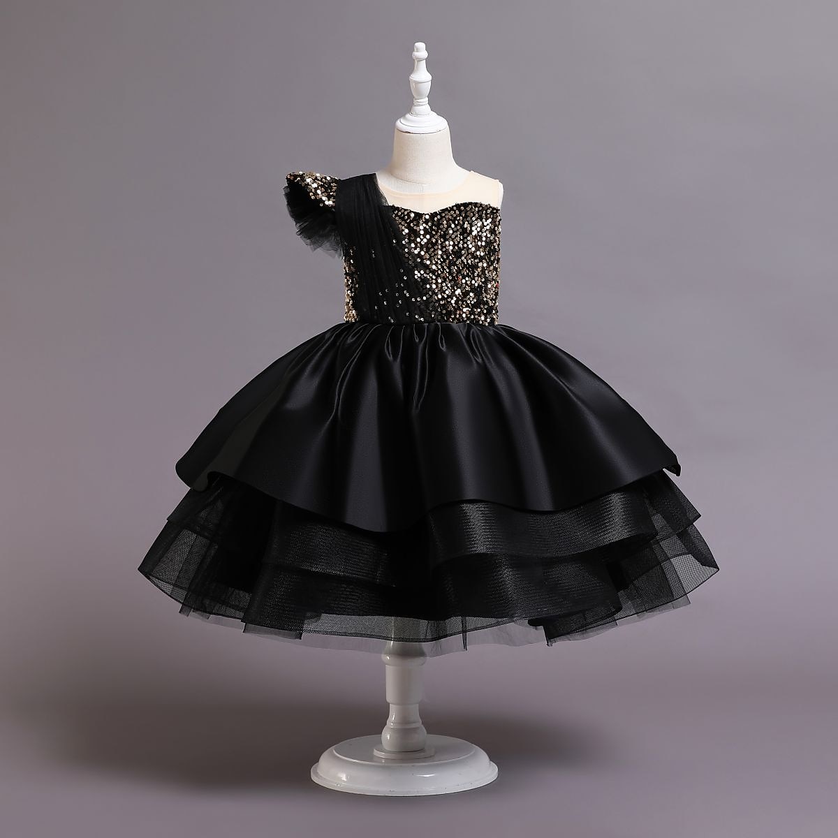 special occasion black sequin skater dress Kids Toddler Girls' Dress Sequin Sleeveless Performance Special Occasion  Sequins Mesh Princess Sweet Polyester Knee-length Skater Dress Summer  Spring 1-5 Years Black Red Navy Blue 2026