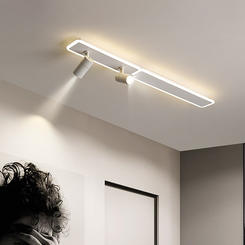 80/100 cm stropní svítidlo led reflektor kovový umělecký styl moderní stylové lakované povrchy 220-240v 2025 - $237.59 –P4
