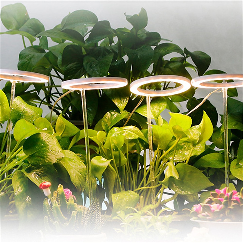 Angel Grow Light 4 or 3 Ring DC5V USB Phytolamp For Plants Led Full Spectrum Lamp For Indoor Plant Seedlings Home Flower Succulet 1pc 2025 - $29.99 –P7