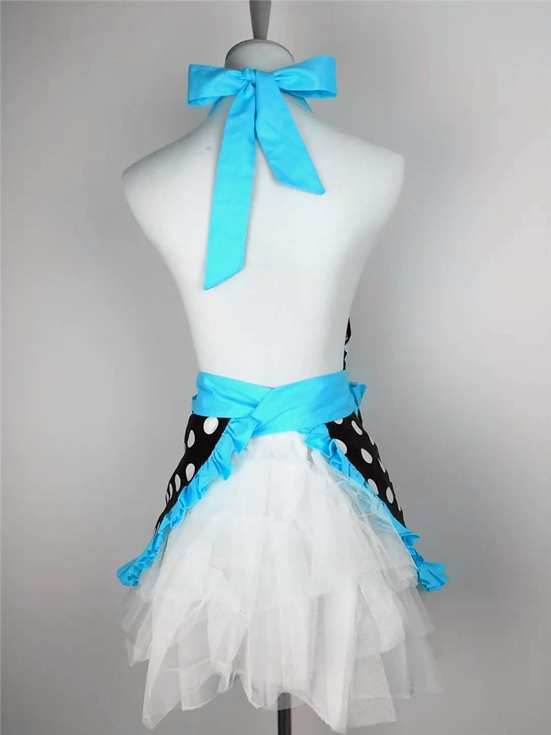 delantal de chef de algodón para mujeres y hombres, delantal de cocina, delantal de jardinería personalizado lunares salón pinafore delantal vintage regalo de la madre 2026 - $26.99 –P12