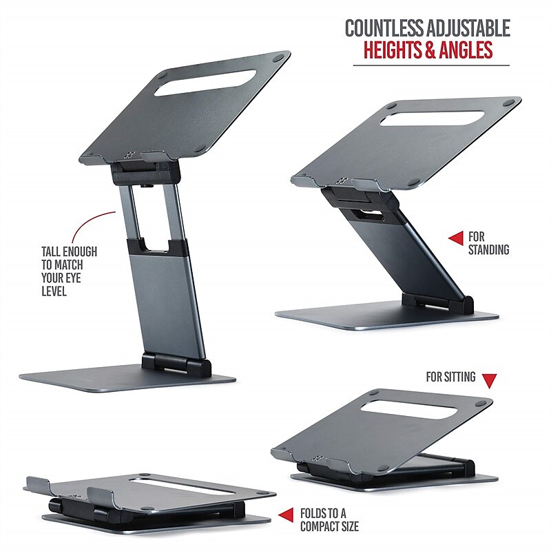Laptop Stand for Desk Adjustable Laptop Stand Metal Silicone Portable Foldable All-In-1 Laptop Holder Compatible with Kindle Fire iPad Pro MacBook Air Pro 9 to 15.6 inch 17 inch 2025 - $126.99 –P6