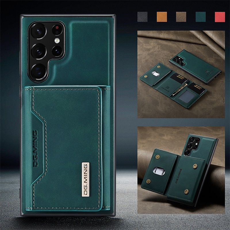Borsa portafoglio Custodia per telefono per Samsung Galaxy S24/S23/S22/S21/S20 Plus Ultra A14/A54 Note 20 Ultra/10 Plus A73/A33/S25 Ultra – TPU PU Leather con supporto anello e tracolla del 2025 a $21.99 –P1