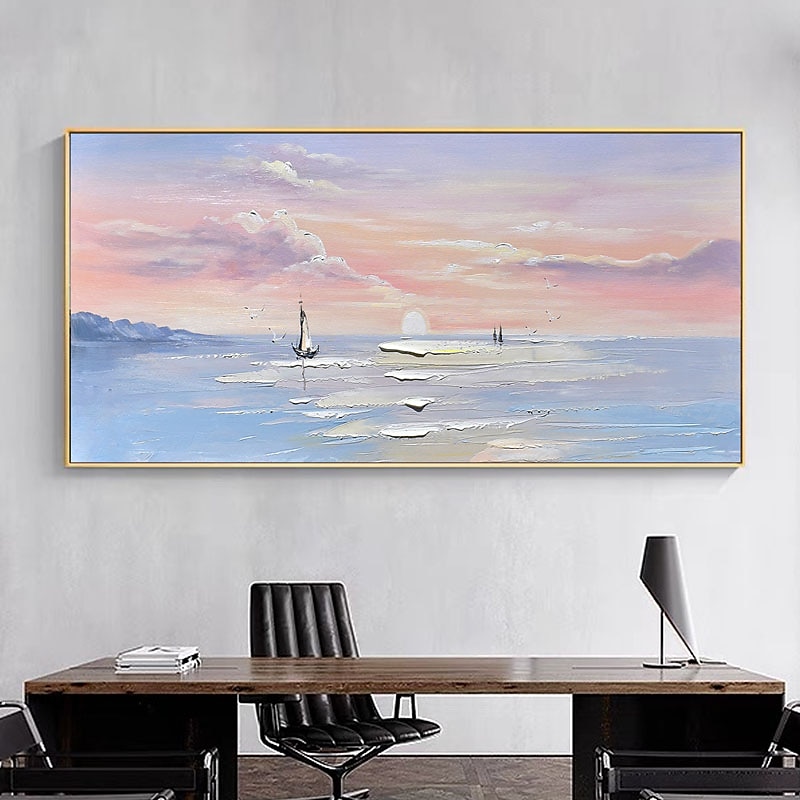 Hang-Painted öljymaalaus Maalattu Pysty Abstrakti Maisema Nykyaikainen Moderni Ilman Inner Frame  (ei kehystä) 2025 - $131.99 –P3
