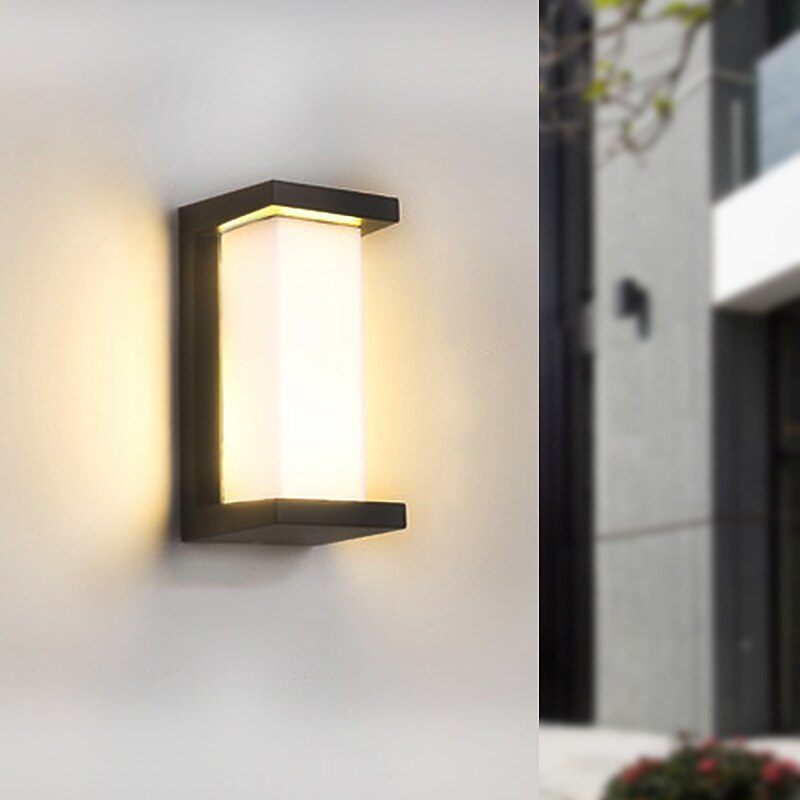 Applique Da Parete Per Esterni Moderna Led Impermeabile Cortile Corridoio Scale Applique Da Parete In Acrilico 220-240 V 10 W del 2025 a $182.99 –P4