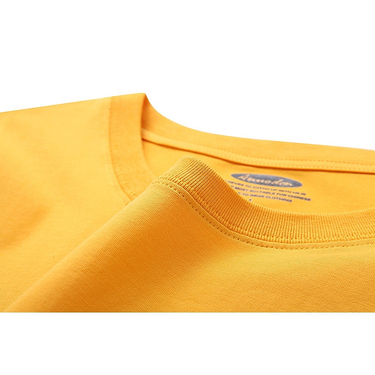 T-Shirt Gialla a Manica Corta per Uomini con Stampa Grafica Astratta Top Casual con Collo Giro del 2026 a $17.49 –P1