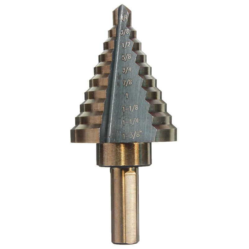 5 pz hss pollici arrosto giallo scala trapano passo trapano bit foro cutter set di strumenti di perforazione del 2025 a $34.99 –P6