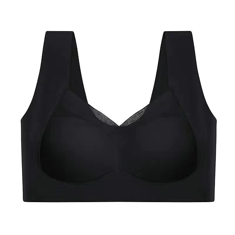 trådløse bh-er for kvinner faste stropper full dekning v-hals pustende ren farge pull-on lukking tilfeldig daglig nylon 1 stk svart rosa / bh & braletter / 1 stk hjemmeantrekk 2025 - $17.49 –P5