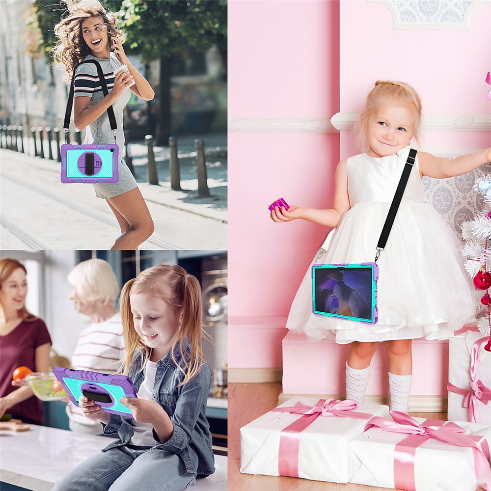 Tablet Case Cover For Samsung Galaxy Tab S7 Plus FE S6 Lite 10.4" A 8.4" 2022 2021 2020 2019 Portable with Stand Holder Dustproof Silica Gel PC 2025 - $33.99 –P9