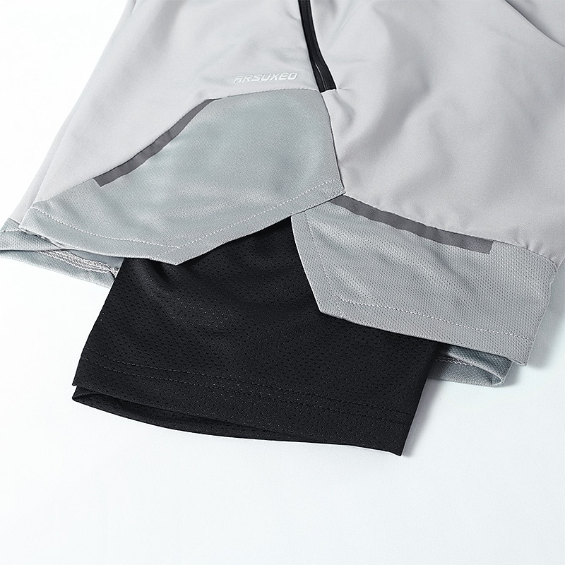 Homme Bloc de Couleur Shorts de course Combi Short Cuissard Short Sport Vélo Shorts Coupe décontractée Des sports Séchage Rapide Doux Bandes réfléchissantes Évacuation de la transpiration Noir Rouge de 2026 ? $26.99 –P15