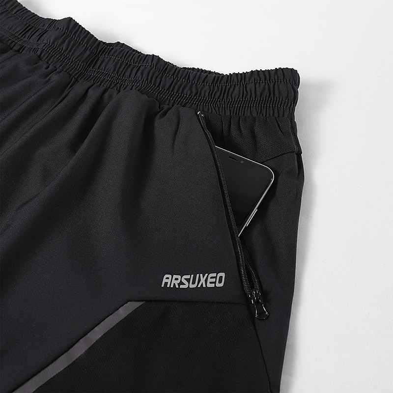 Homme Bloc de Couleur Shorts de course Combi Short Cuissard Short Sport Vélo Shorts Coupe décontractée Des sports Séchage Rapide Doux Bandes réfléchissantes Évacuation de la transpiration Noir Rouge de 2026 ? $26.99 –P2