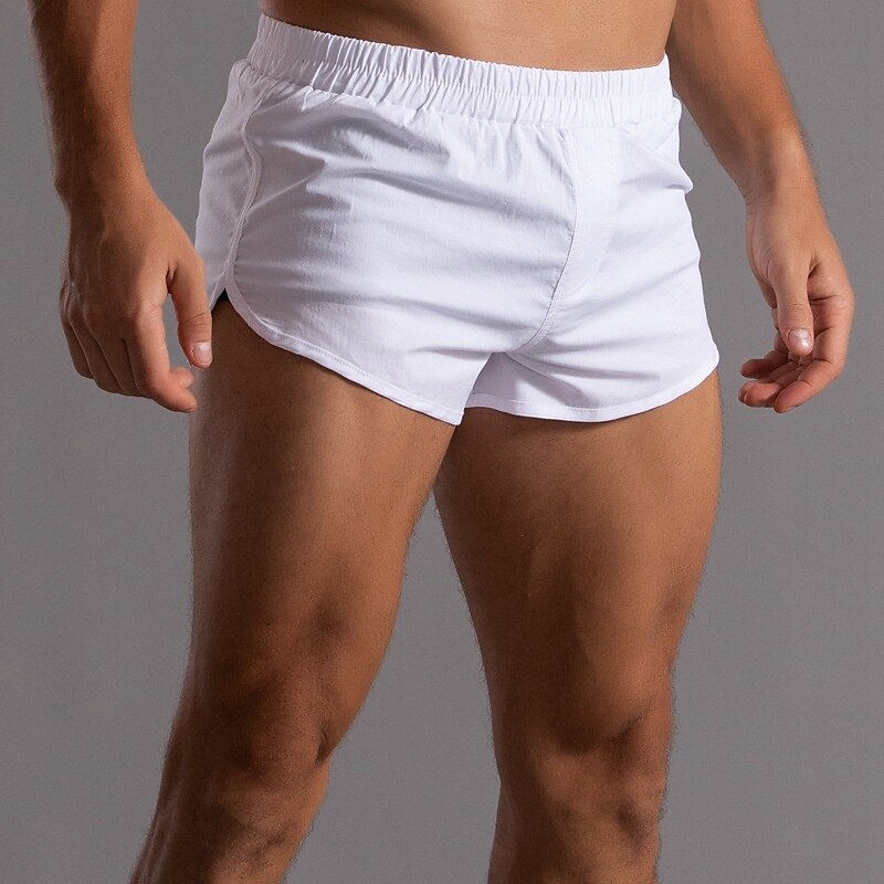 Herr Rosa shorts Atletiska shorts Casual shorts Elastisk midja Ensfärgat Komfort Andningsfunktion Kort Utomhussport Dagligen Badning Stylish Ledig / Sportig Svart Vit Microelastisk 2025 - $24.99 -P3