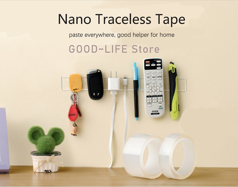 Double Sided Tape Tape Waterproof Wall Tape Reusable Heat Resistant Bathroom Home Decoration Tapes Transparent Strips Transparent Tape Poster Carpet Tape for Paste Items 3x200cm(1x79in） 2025 - $6.99 –P6