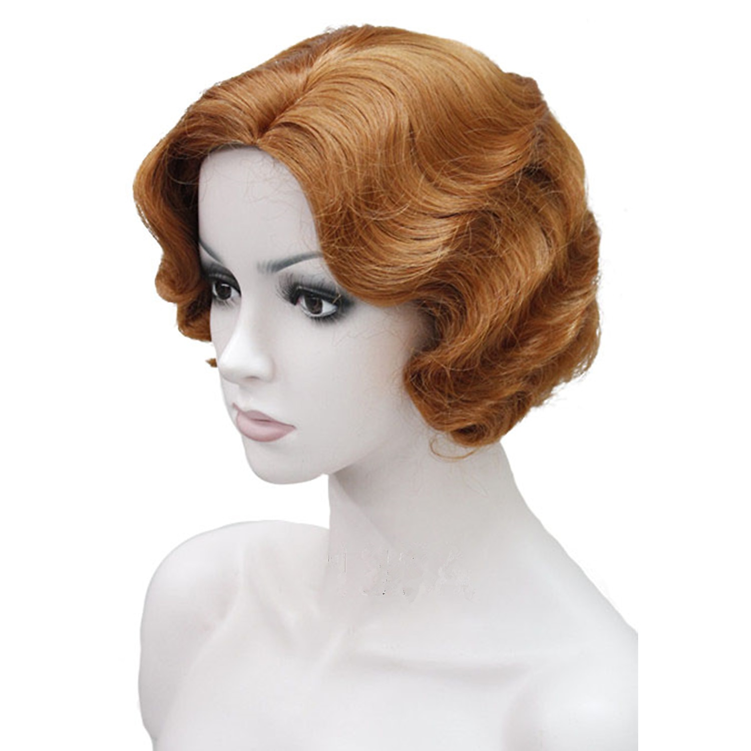 Parrucca Flapper Parrucca Stile Flapper Anni '20 per Donne Parrucca Sintetica Corto Stile Retro Onde Dita Parrucche di Halloween Cosplay del 2026 a $27.99 –P4