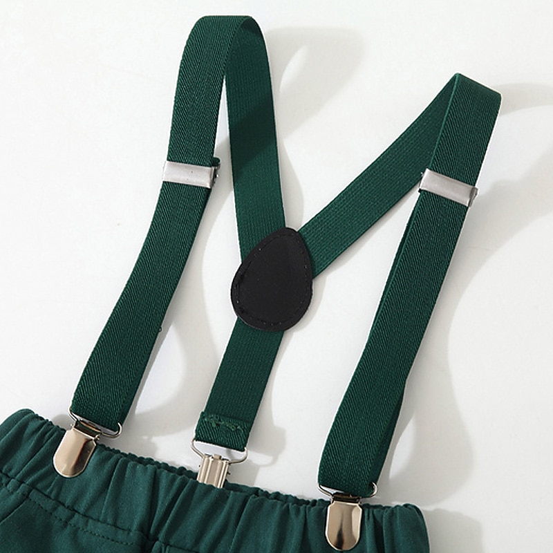 2 delar Ringbärarkostym Pojkar Barn Småbarn Skjorta och shorts Klädesset Utomhus Fest söt stil Häftig Mild Ensfärgat Vit Bomull 2025 - $32.99 –P5